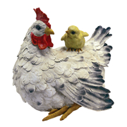 Picture of Barnyard Mother Hen And Chick Statue