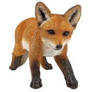 Picture of Cavorting Carmine Standing Baby Fox Statue