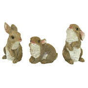 Picture of Dt S/3 Bunny Den Statues