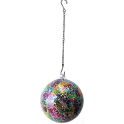 Picture of Hanging Neon Glass Ball W/ Chain 8"