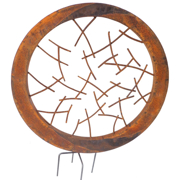 Picture of Rusted Stuff 29" Twigs  Metal Garden Stake