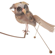Picture of Perched Owl Balance Stake