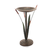 Picture of 31" Birdbath With Cat Tails