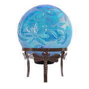 Image Thumbnail for BLUE GLASS GLOBE DÉCOR