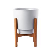 Image Thumbnail for 10" HOPSON WOOD CASPER WHT PLANTER