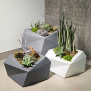 Image Thumbnail for ORIGAMI TALL 26" PLANTER CAVIAR BLACK