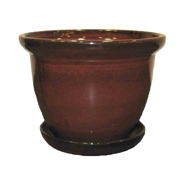 Image Thumbnail for WIND & EARTH RED CERAMIC POT SET ATT/SAUCER- S/4