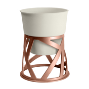 Image Thumbnail for 5" CURIO PLANTER COTTAGE STONE W/ COPPER STAND