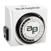 Image Thumbnail for Autopilot Dual-Outlet Analog Grounded Timer, 1725W, 15A, 15-Minute On/Off, 24 Hour