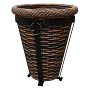 Image Thumbnail for BASKET PLANTER TUSCAN WICKER 16" DARK BRWN