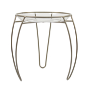 Image Thumbnail for MAIN STREET PLANT STAND 12" METALLIC TAUPE