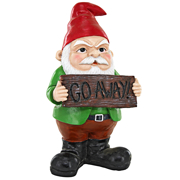 Image Thumbnail for MR BAD ATTITUDE "GO AWAY" GNOME STATUE